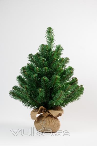 Arbol Navidad 0.60 cm, pie de saco. Descora tu Navidad en pequeño en ARTICO.