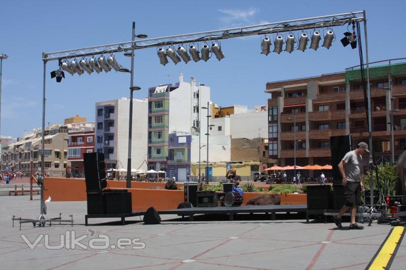 Iluminación Concierto Playa de Las Canteras