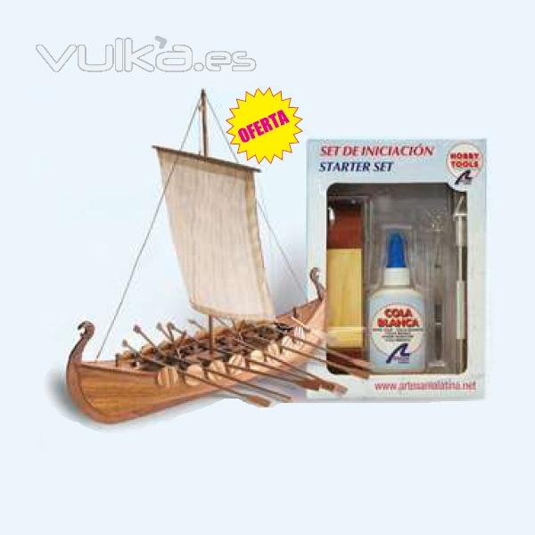 Maqueta naval Viking 1:75 mas Set de iniciacion