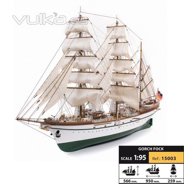 Maqueta naval Gorch Fock 1:95 Occre