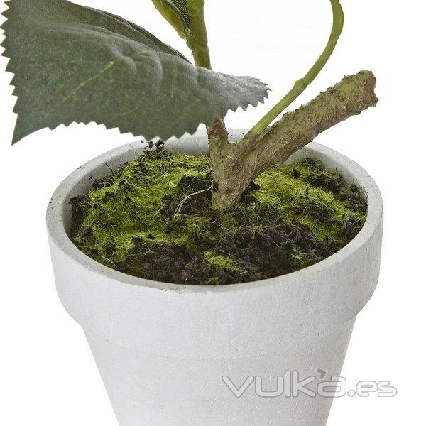 Plantas artificiales con flores. Planta hortensia artificial blanca 21 en lallimona.com (2)