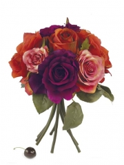 Flores artificiales en ramos bouquet de rosas artificiales combinado oasisdecorcom