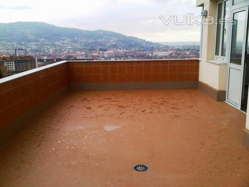 impermeabilizacin terraza directamente sobre la baldosa vieja