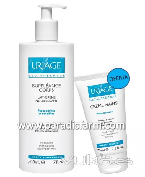 Uriage Suppleance cuerpo y crema de manos