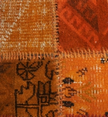 Alfombra vintage   naranja