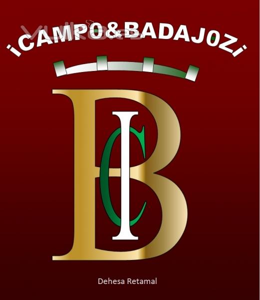 Logotipo Campo&Badajoz rojizo