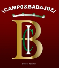 Logotipo campo&badajoz rojizo