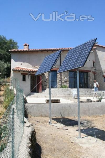 Instalacin de energa solar en Sierra de Gata, Caceres