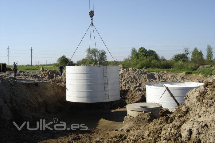 EDAR-CAT- Instalación pequeña población de 1.000 habitantes.