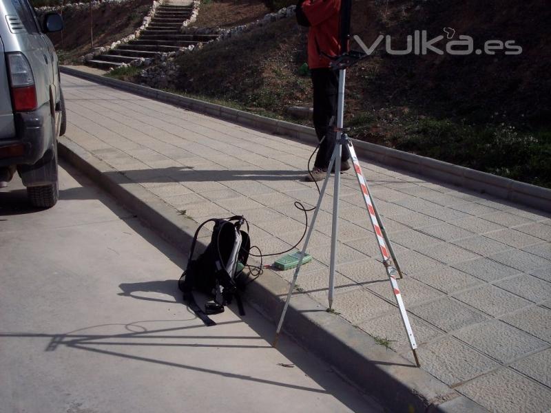 Trabajos de topografía GPS