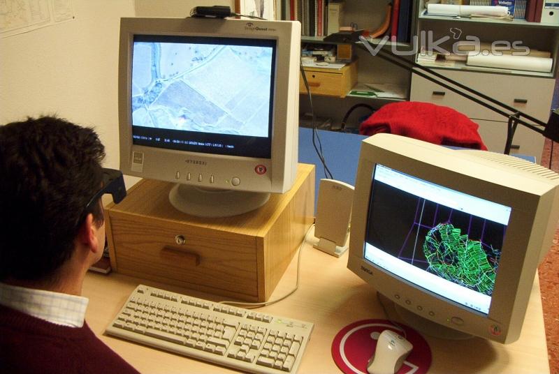 Trabajos de resitución fotogramétrica para la elaboración de cartografía 1/1.000