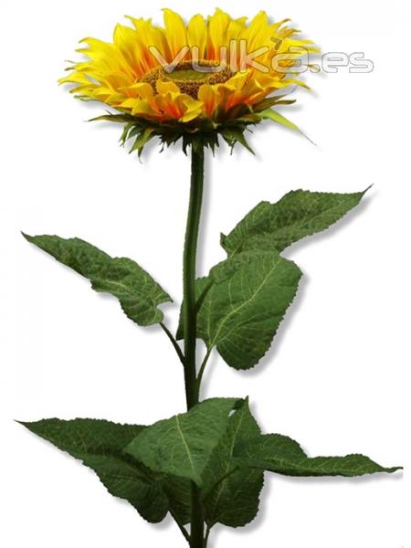 Girasoles artificiales grandes. Girasol artificial grande Tamaño Real oasisdecor.com