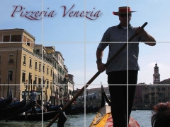 Cuadro pizzeria venezia, compuesto por 12 azulejos de 20x20 cm ideal para decoracion de restaurante