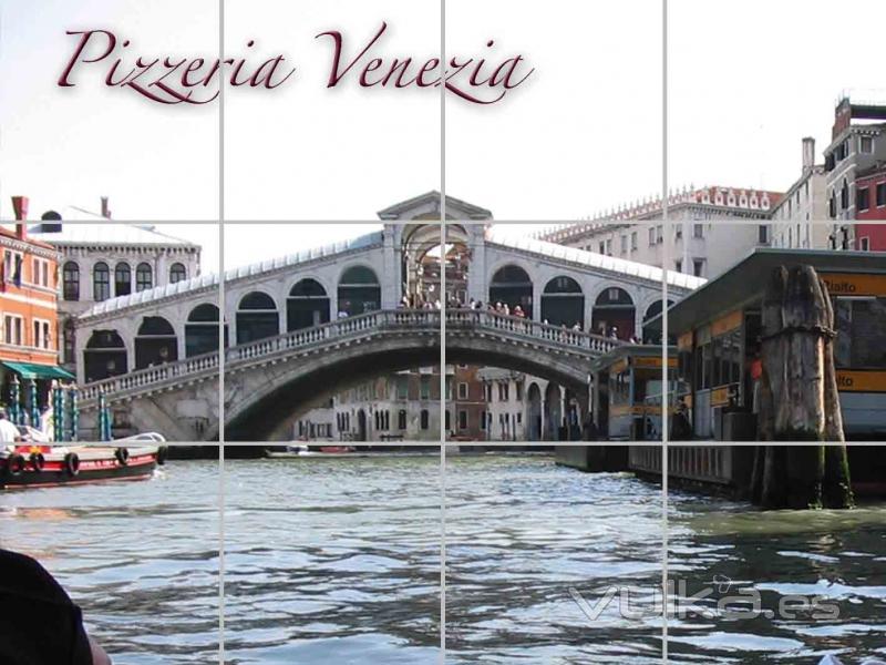 Cuadro puente Venecia compuesto por 12 azulejos de 20x20 cm. Ideal para decorar restaurantes.