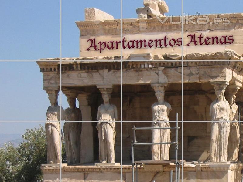 Cuadro Apartamentos Atenas. Rtulo ideal para edificios.