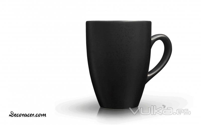 Imagen Taza negra en cerámica, de 25x40 cm. Ideal para decorar cocinas.