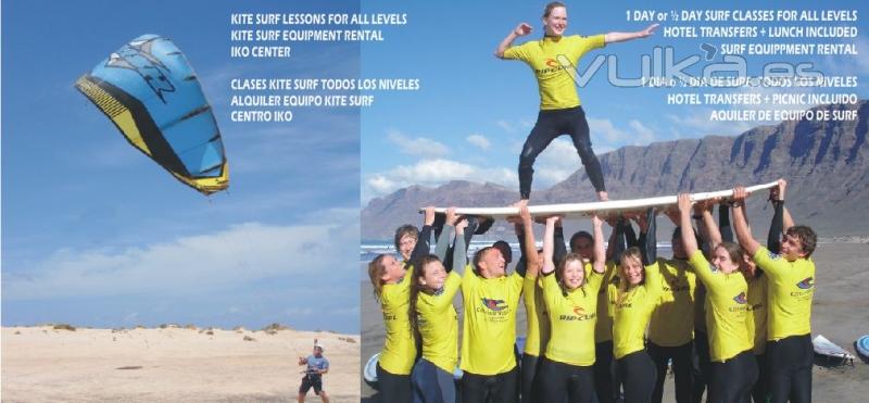 Escuela de Surf & Kite Surf - Famara - Lanzarote - Islas Canarias