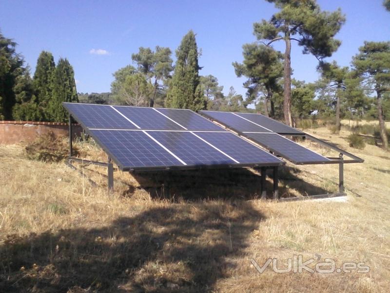 Placas solares en finca Unifamiliar.