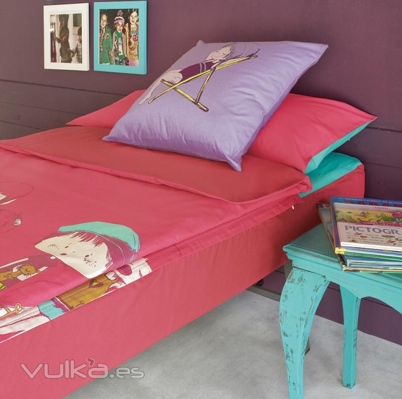 Saco nórdico infantil Minnies Fucsia. De Praia.