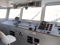 Catamaran aluminio viralata cabina de mando