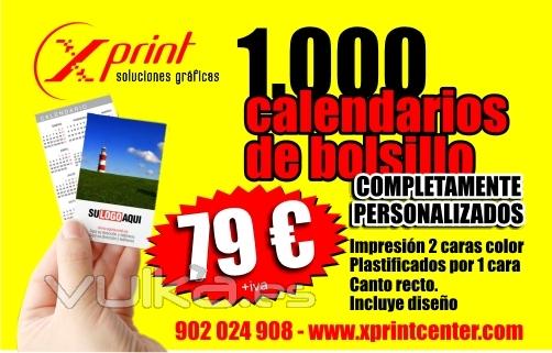 1000 Calendarios De Bolsillo Baratos Navidad  79 Euros www.Xprintcenter.Com