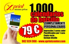 1000 Calendarios De Bolsillo Baratos Navidad  79 Euros www.Xprintcenter.Com