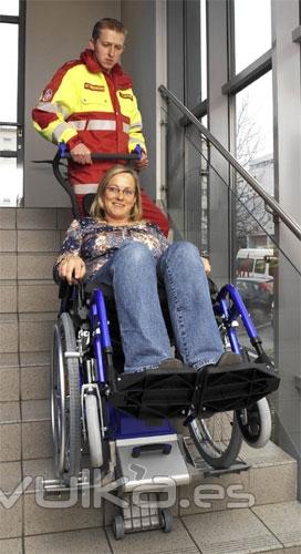 Monta escaleras SANO Liftkar Equipo para profesionales Sanitarios, para poder dar movilidad a personas con ...