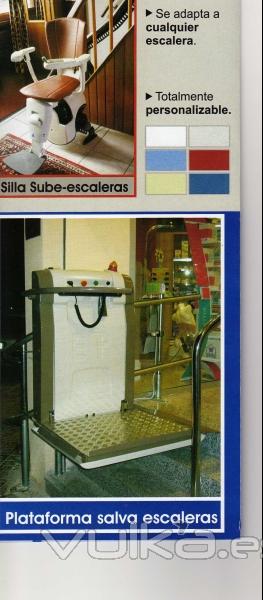 Silla Subescaleras (Rectas u Curvas) de interior de viviendas, para personas de movilidad reducida.. Plataforma ...