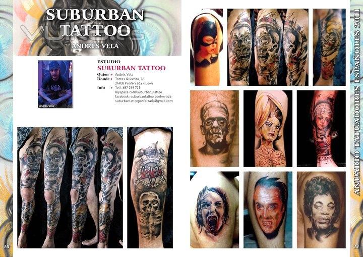 SUBURBAN TATTOO ANUARIO TATUADORES ESPAÑOLES 2011!!!