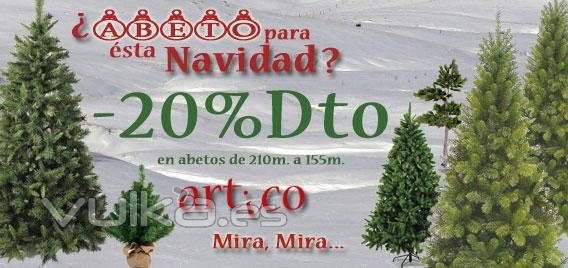 ¡¡¡ ELIGE TU ABETO, -20% DTO. Y A CASA POR SOLO 7EUR !!! No te quedes sin arbol Navideño...