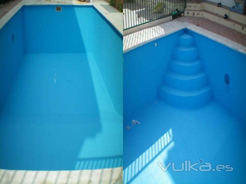 Piscina perfectamente impermeabilizada