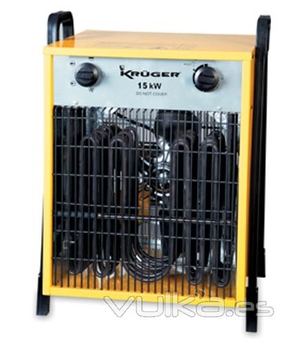 Calefactor Electrico RP 90 Trifasico de Krüger de 77400 kcal/h en www.calefaccionpymar.com