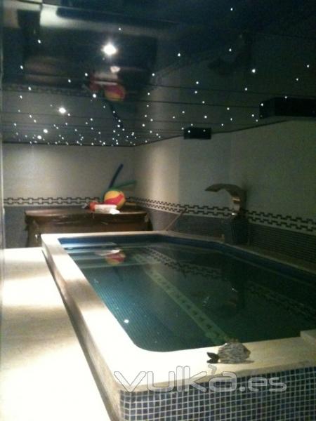 Spa con detalle estrellado