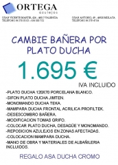 Presupuesto cambio banera por plato de ducha 2