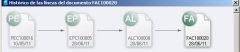 Historico de documentos sage 100, con trazabilidad