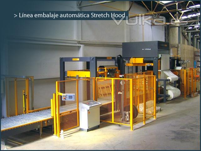 Linea de embalaje Stretch-Hood