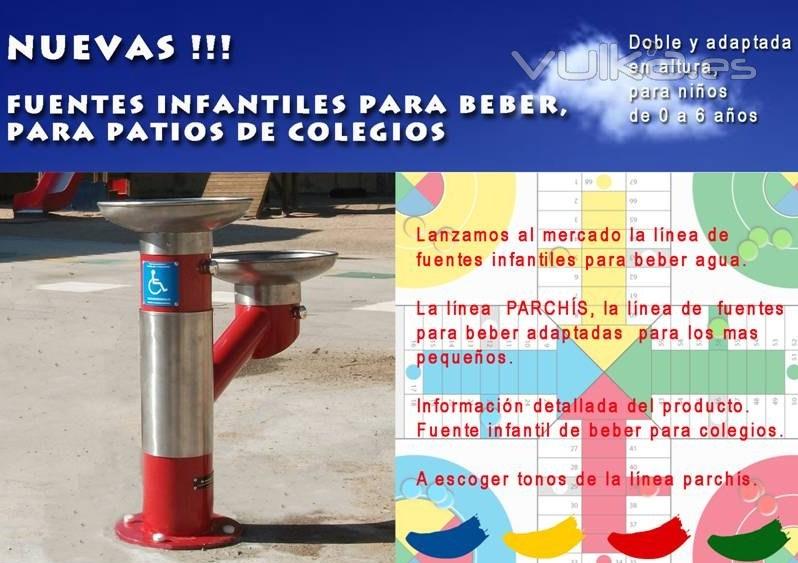 Fuentes de agua para colegios infantiles