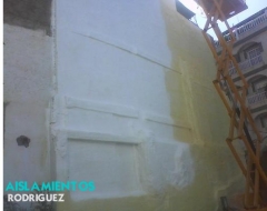Poliuretano proyectado en derribo