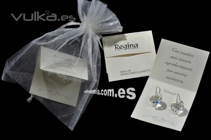 Pendientes corazon realizados con SWAROVSKI® ELEMENTS