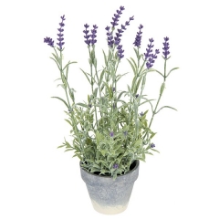 Plantas artificiales con flores planta lavanda artificial con maceta bicolor 31 en lallimonacom