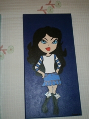 Cuadro bratz morena