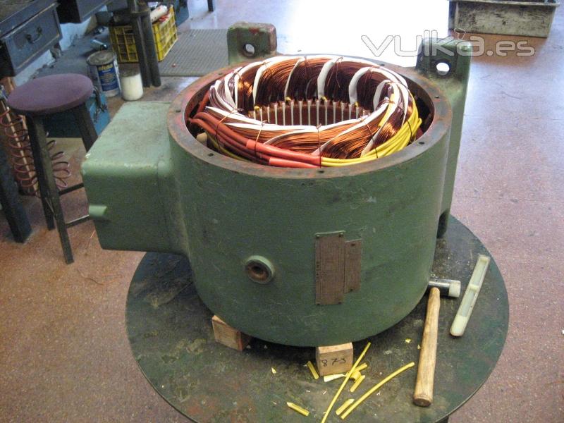 Bobinado motor Siemens 90 KW. 1500 rpm.