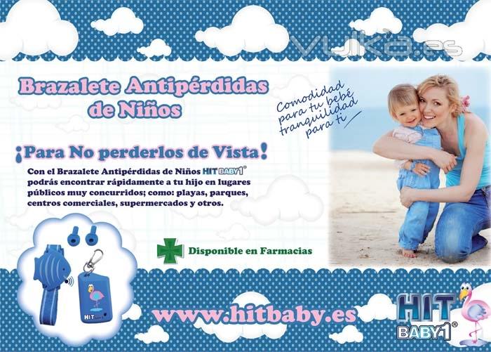Brazalete antipérdidas para niños HITBABY1. Para no perderlos de vista