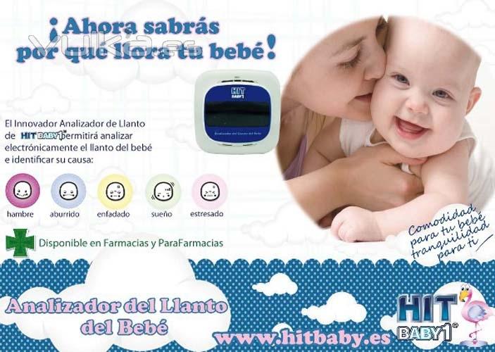 Analizador de llanto HITBABY1 ¡ahora sabrás por qué llora tu bebé!