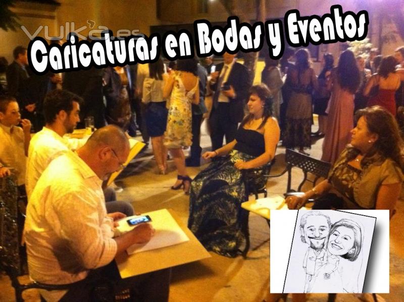 Una actividad muy original y exclusiva: caricaturas en bodas y eventos.