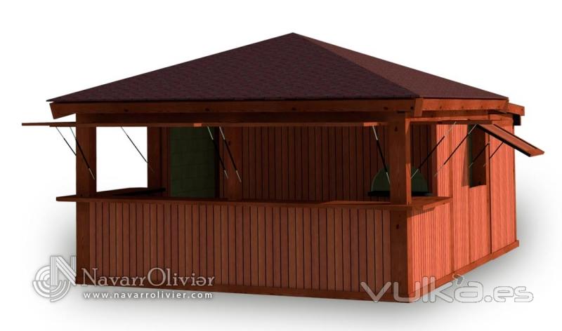 chiringuito modular desmontable de playa