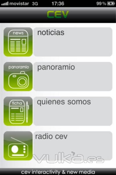 Nueva aplicación para android e iphone del centro de estudios multimedia CEV