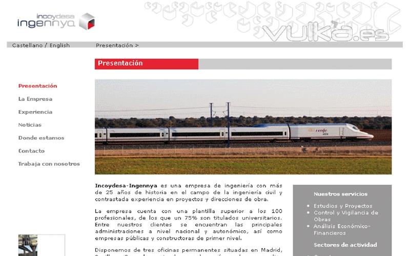 Nueva pgina web corporativa de la constructora Ingennya