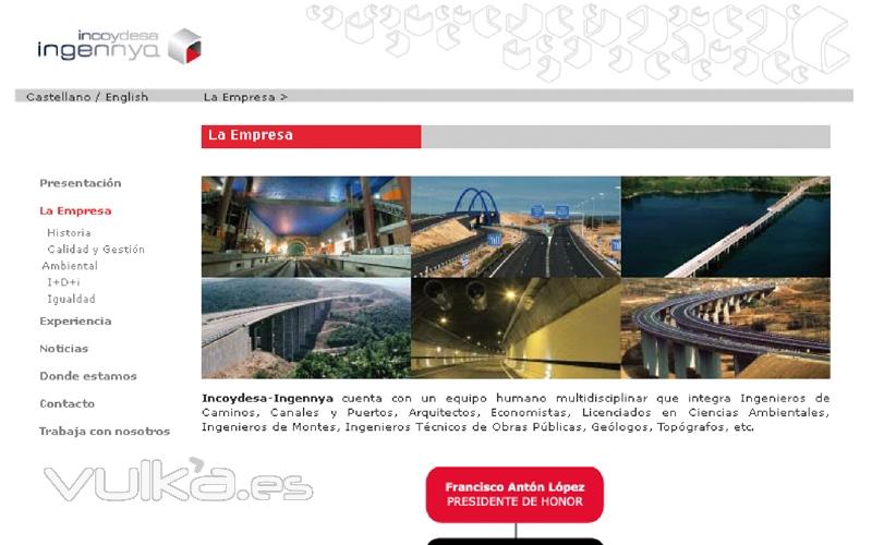 Nueva página web corporativa de la constructora Ingennya