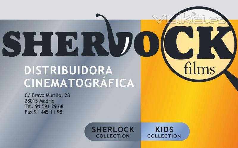 Página web 2.0 de la distribuidora de películas Sherlock